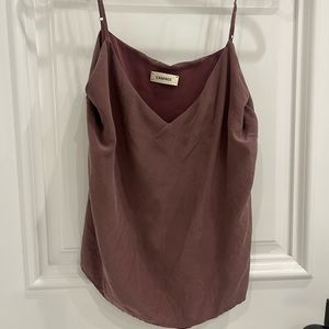 L’Agence Purple Lavender Silk Tank
